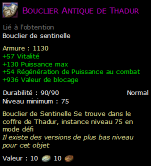 Bouclier Antique de Thadur