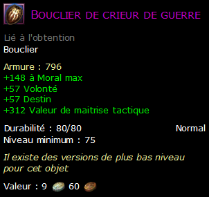 Bouclier de crieur de guerre