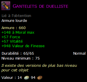 Gantelets de duelliste