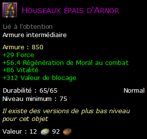 Houseaux épais d'Arnor