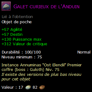 Galet curieux de l'Anduin