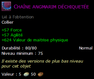 Chaîne angmarim déchiquetée