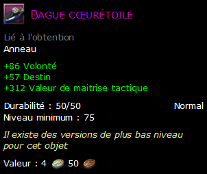 Bague cœurétoile