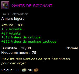 Gants de soignant