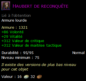 Haubert de reconquête