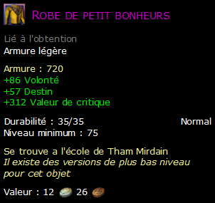 Robe de petit bonheurs