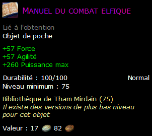 Manuel du combat elfique