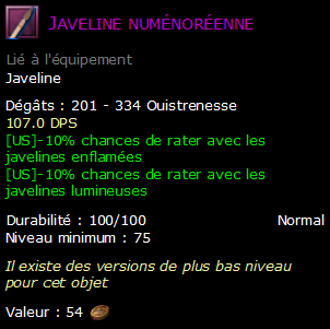 Javeline numénoréenne