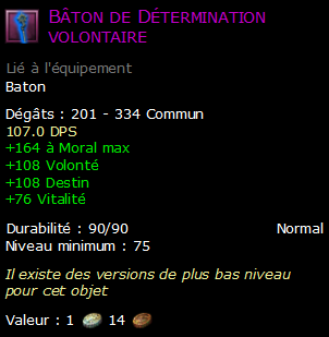 Bâton de Détermination volontaire