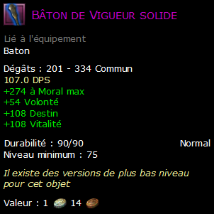 Bâton de Vigueur solide