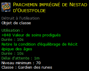 Parchemin imprégné de Nestad d'Ouestfolde