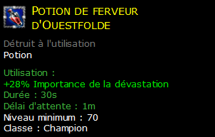 Potion de ferveur d'Ouestfolde