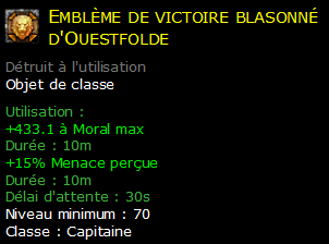 Emblème de victoire blasonné d'Ouestfolde