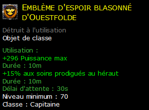 Emblème d'espoir blasonné d'Ouestfolde