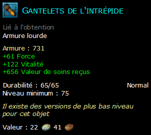 Gantelets de l'intrépide