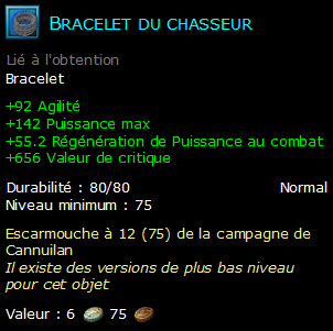 Bracelet du chasseur