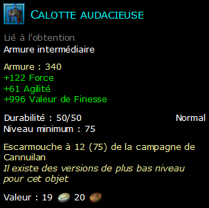 Calotte audacieuse