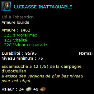 Cuirasse inattaquable