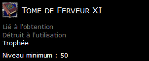 Tome de Ferveur XI