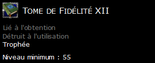 Tome de Fidélité XII