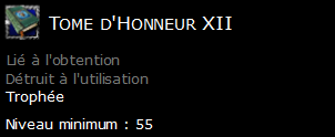 Tome d'Honneur XII