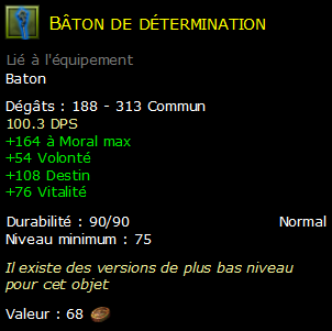 Bâton de détermination