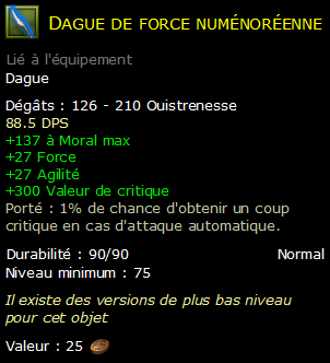 Dague de force numénoréenne