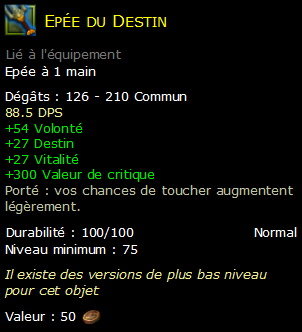 Epée du Destin