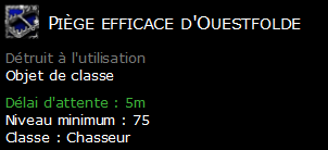 Piège efficace d'Ouestfolde