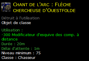 Chant de l'arc : Flèche chercheuse d'Ouestfolde