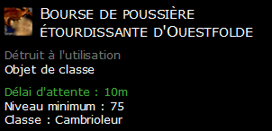 Bourse de poussière étourdissante d'Ouestfolde