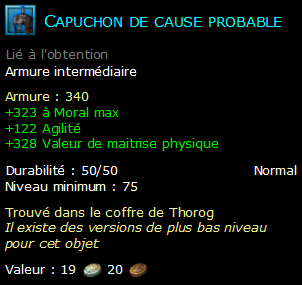 Capuchon de cause probable