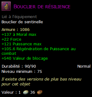 Bouclier de résilience