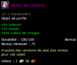 Bijou en cristal