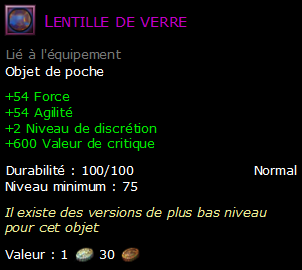 Lentille de verre