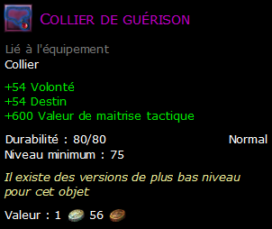 Collier de guérison