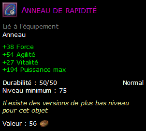 Anneau de rapidité