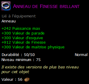 Anneau de Finesse brillant