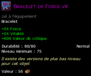 Bracelet de Force vif