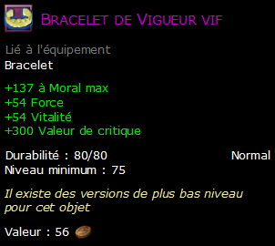 Bracelet de Vigueur vif