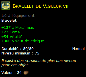 Bracelet de Vigueur vif