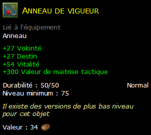 Anneau de vigueur