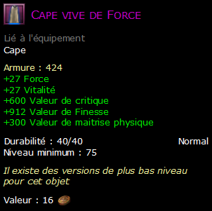 Cape vive de Force