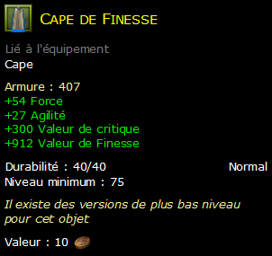 Cape de Finesse