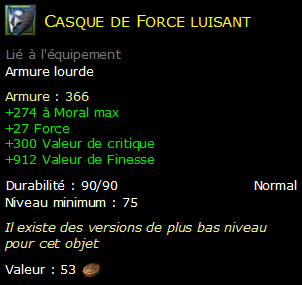 Casque de Force luisant