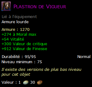 Plastron de Vigueur