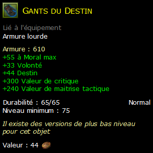 Gants du Destin