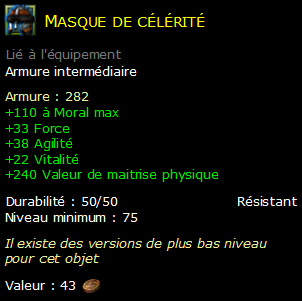 Masque de célérité