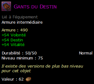 Gants du Destin