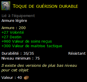 Toque de guérison durable